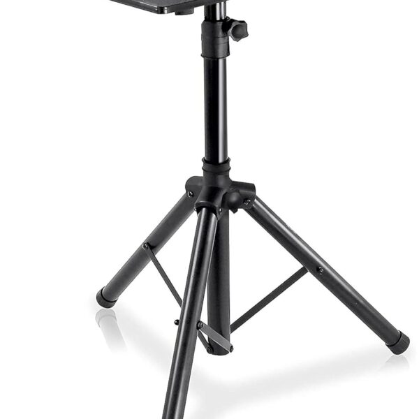 Laptop, Projector Stand- Computer DJ Equipment Studio Stand Mount Holder, Height Adjustable, 27.55” to 47.24”, Good For Stage or Studio -